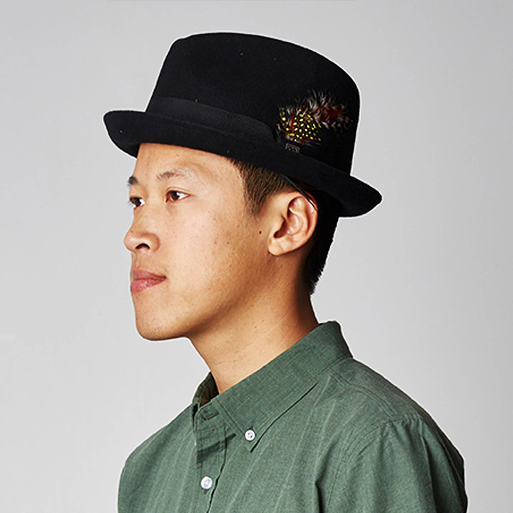 Brixton Hats Gain Trilby Hat - Black