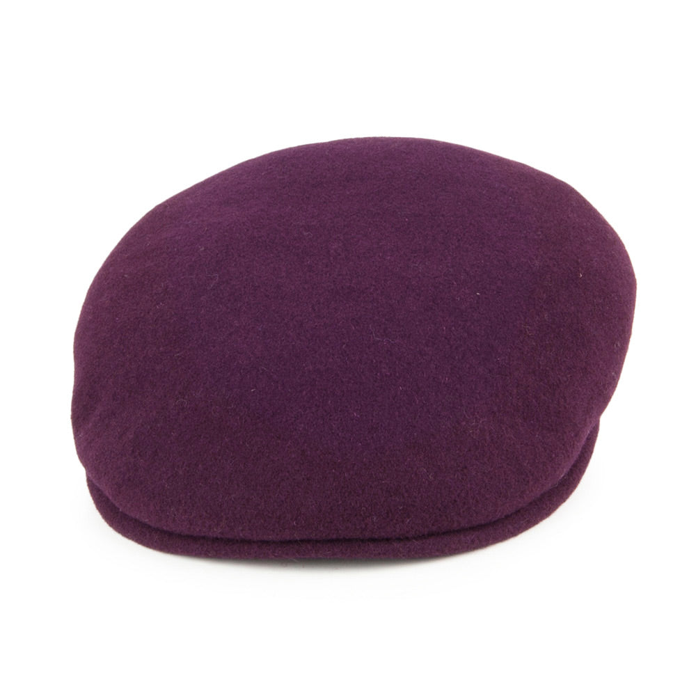 Kangol 504 Wool Flat Cap - Wine