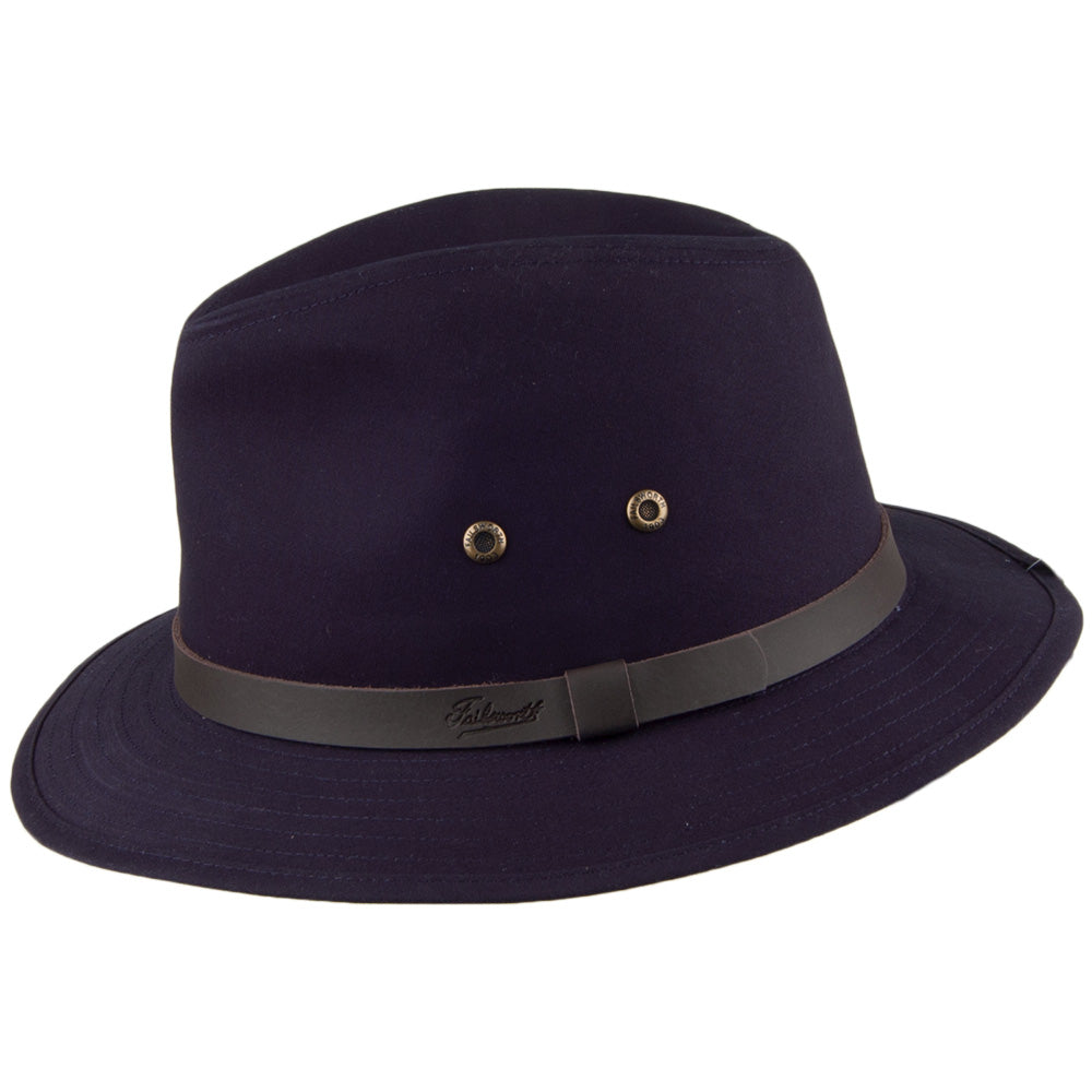 Failsworth Hats Ambassador Safari Fedora - Navy