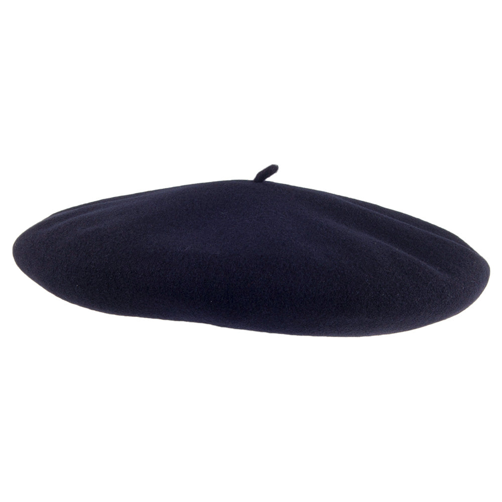 Héritage par Laulhère 10 Inch Merino Wool Basque Beret - Dark Navy