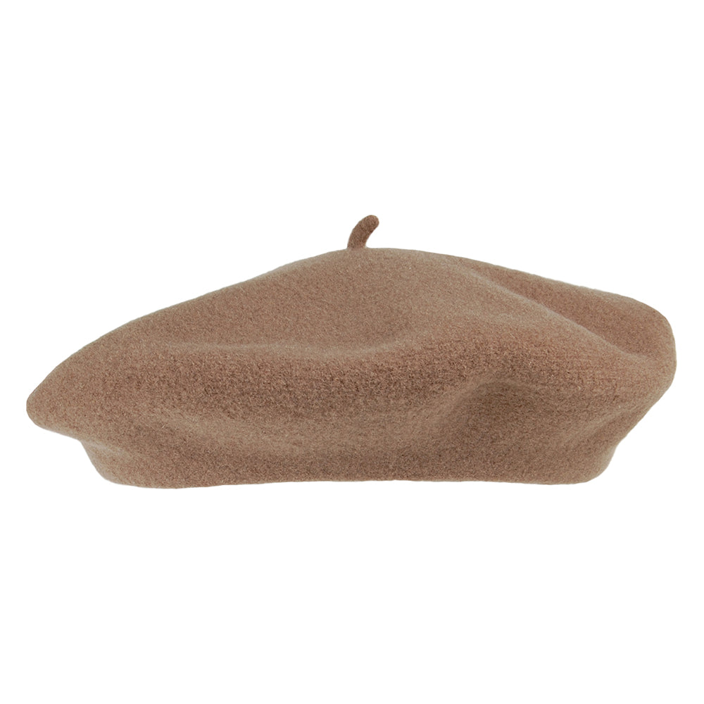 Héritage par Laulhère Hats Authentique Merino Wool Beret - Sand