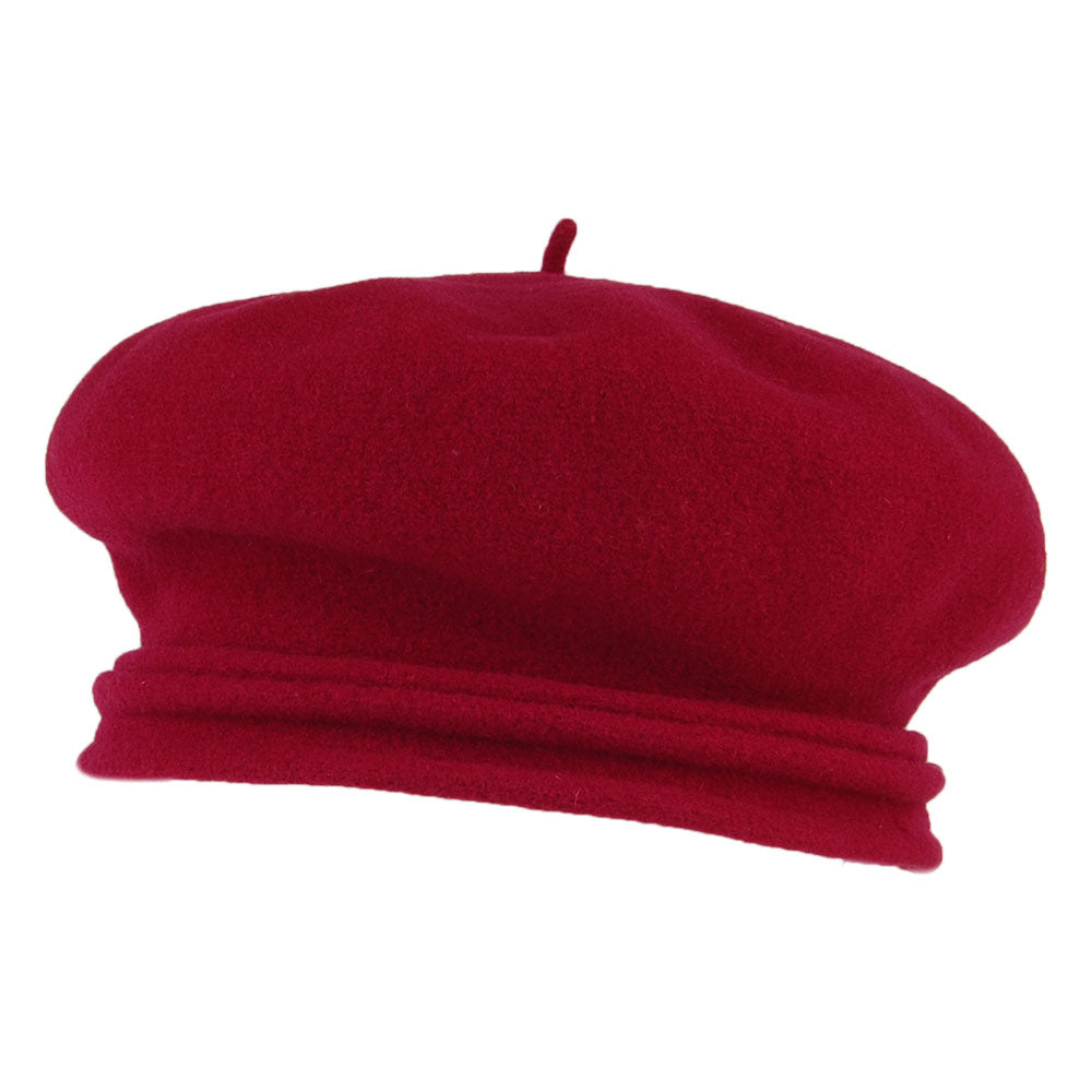 Héritage par Laulhère Hats Chopin Merino Wool Beret - Bordeaux