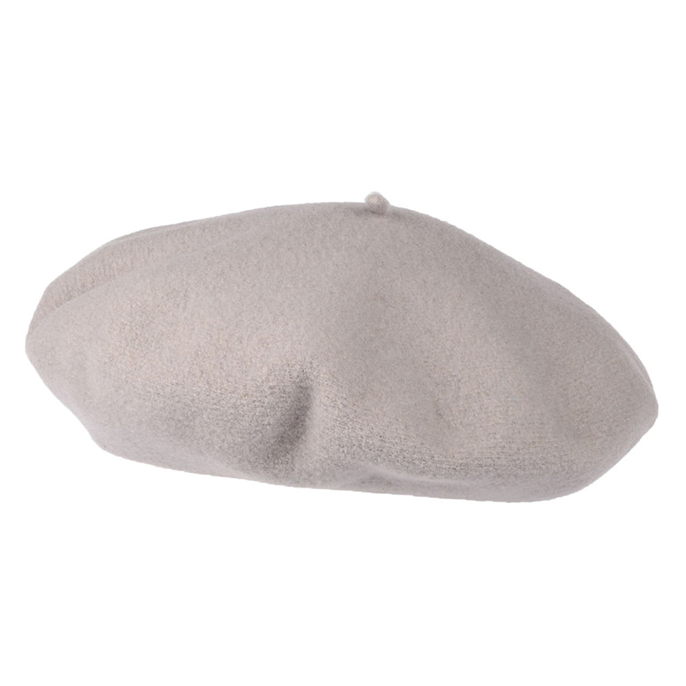 Héritage par Laulhère Hats Authentique Merino Wool Beret - Grey