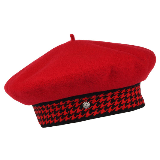 Héritage par Laulhère Hats Gabrielle Merino Wool Beret - Red