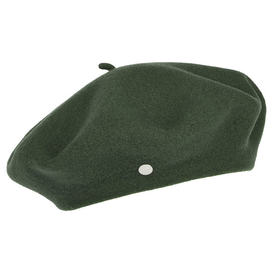 Héritage par Laulhère Hats Authentique Merino Wool Beret - Moss