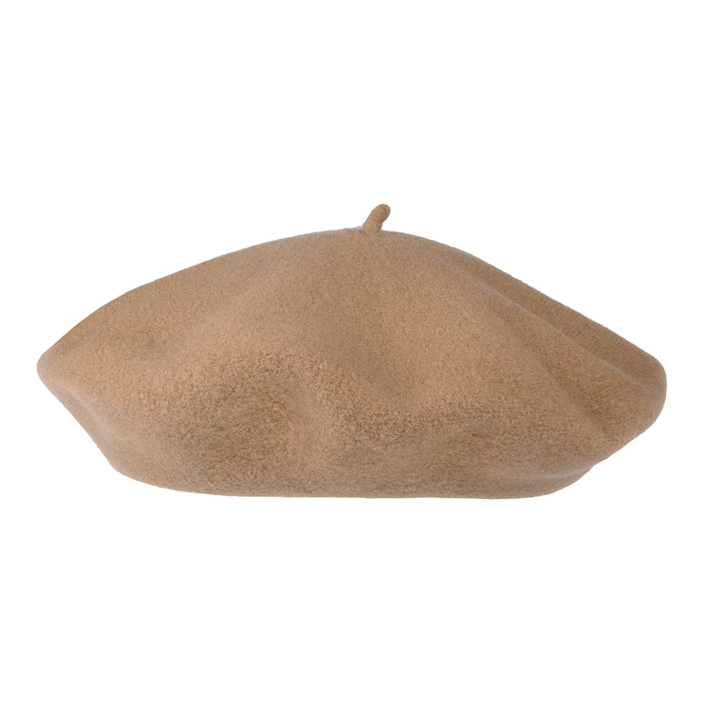 Héritage par Laulhère Hats Authentique Merino Wool Beret - Camel