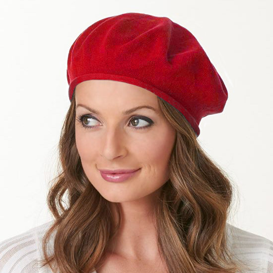 Parkhurst 11.5 Inch Cotton Beret - Red