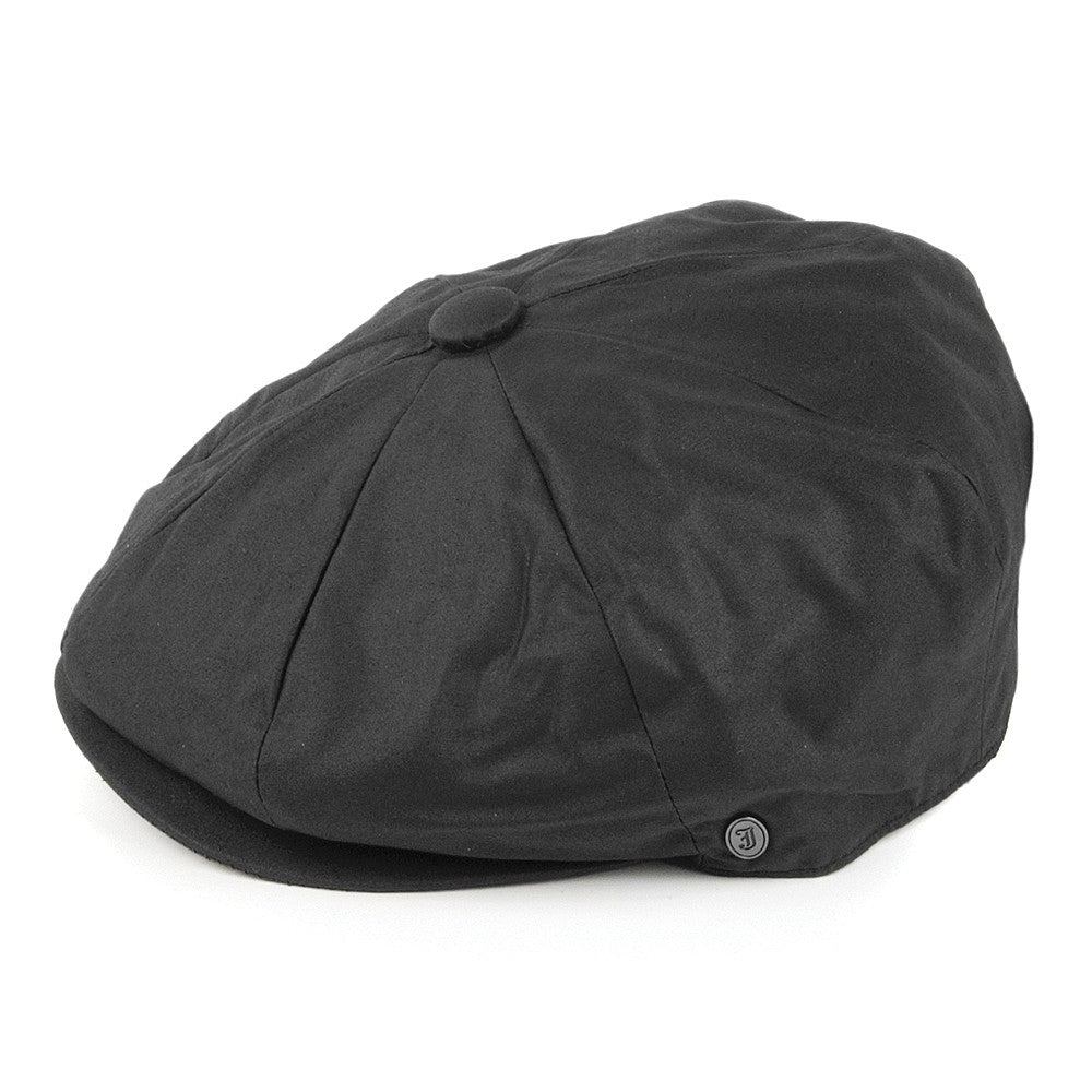 Jaxon & James Oilcloth Newsboy Cap - Black