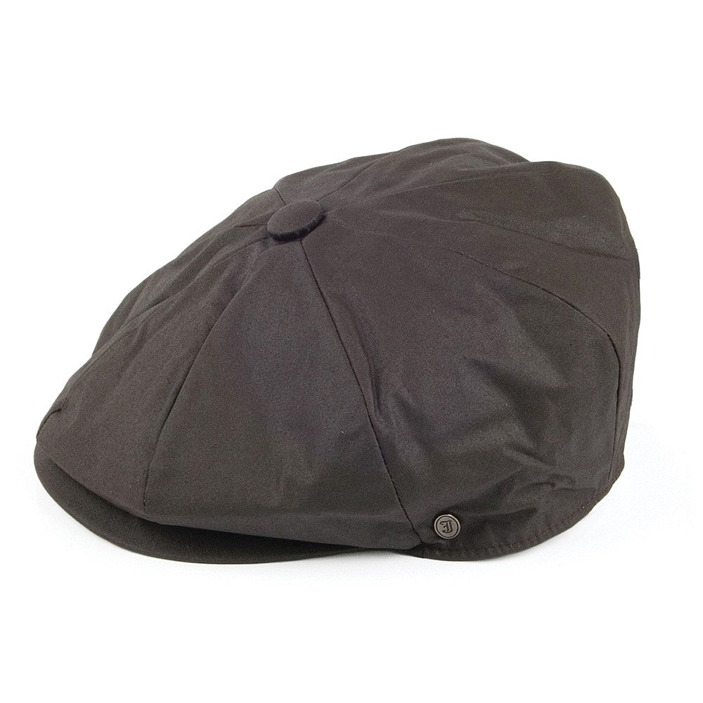 Jaxon & James Oilcloth Newsboy Cap - Brown