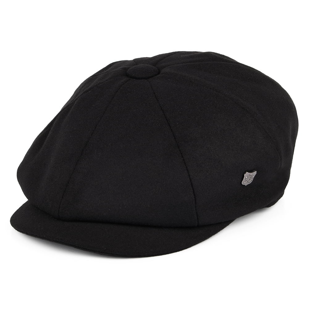 Failsworth Hats Alfie Melton Newsboy Cap - Black – Village Hats