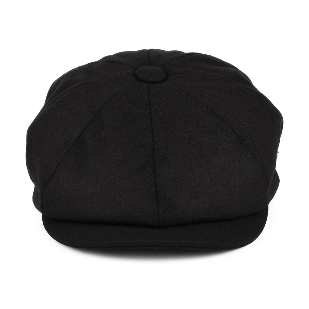 Failsworth Hats Alfie Melton Newsboy Cap - Black