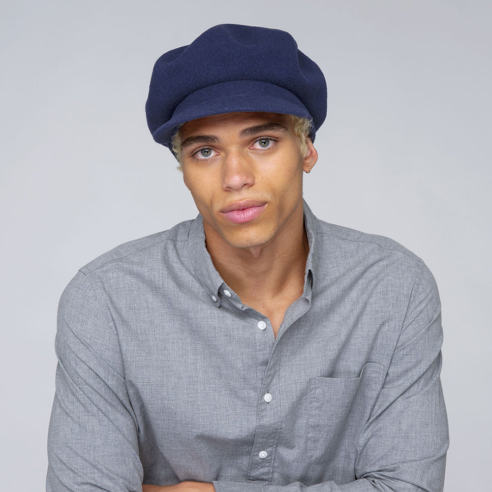 Kangol Wool Spitfire Cap - Navy Blue