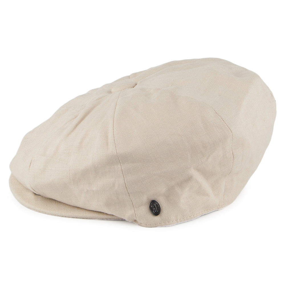 Jaxon & James Linen Newsboy Cap - Natural