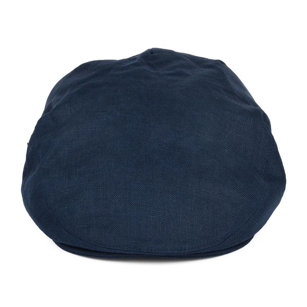 Failsworth Hats Irish Linen Flat Cap - Navy Blue