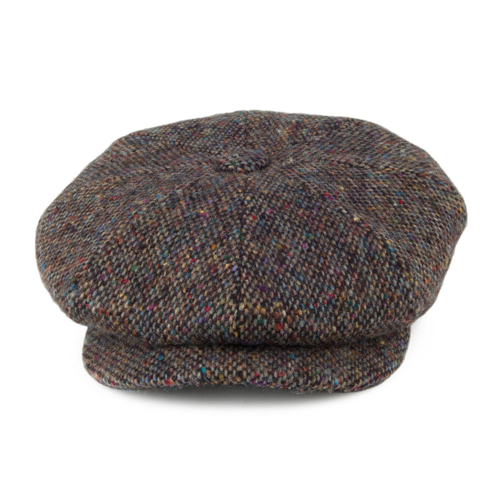 City Sport Donegal Tweed Marl Newsboy Cap - Multi-Coloured