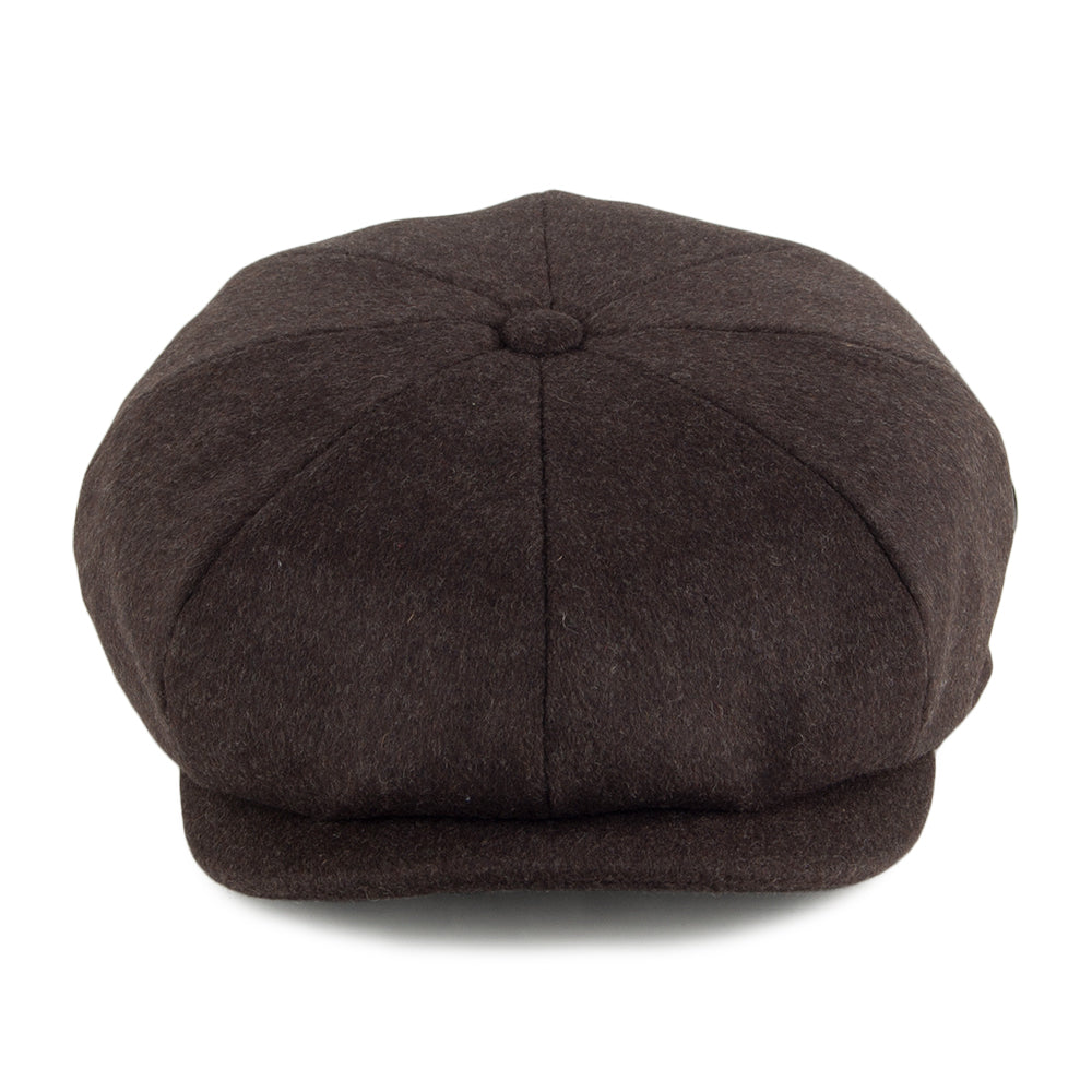 City Sport Loden Wool Newsboy Cap - Brown