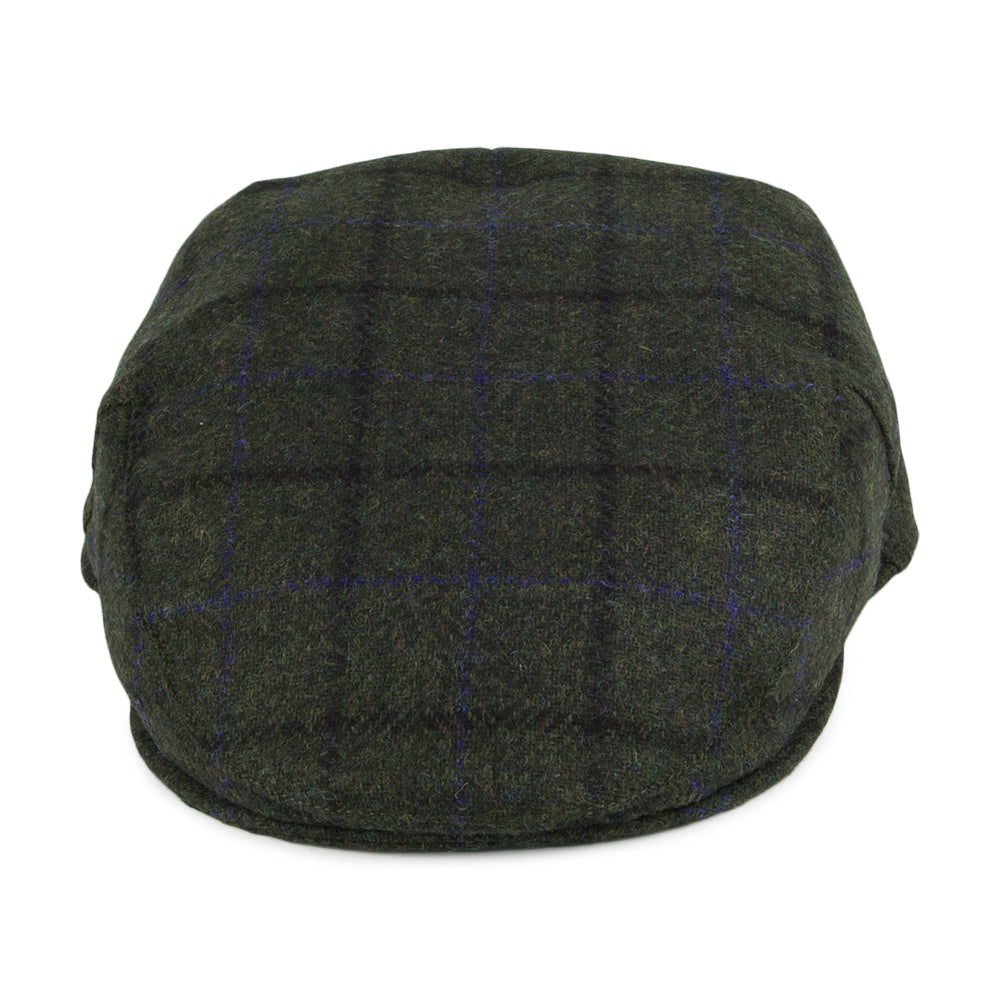 Barbour Hats Moons Tweed Flat Cap - Green