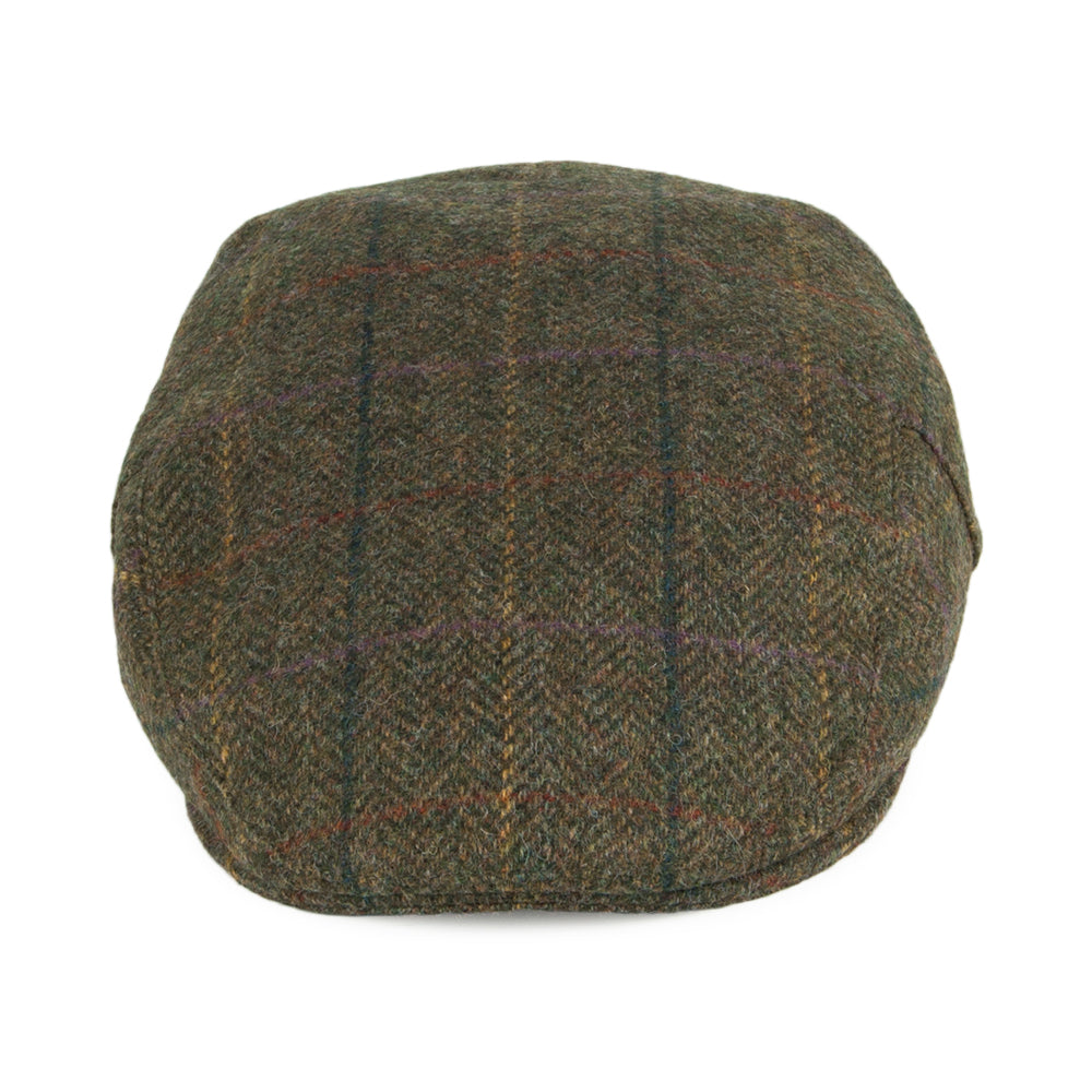 Barbour Hats Moons Tweed Flat Cap - Sage