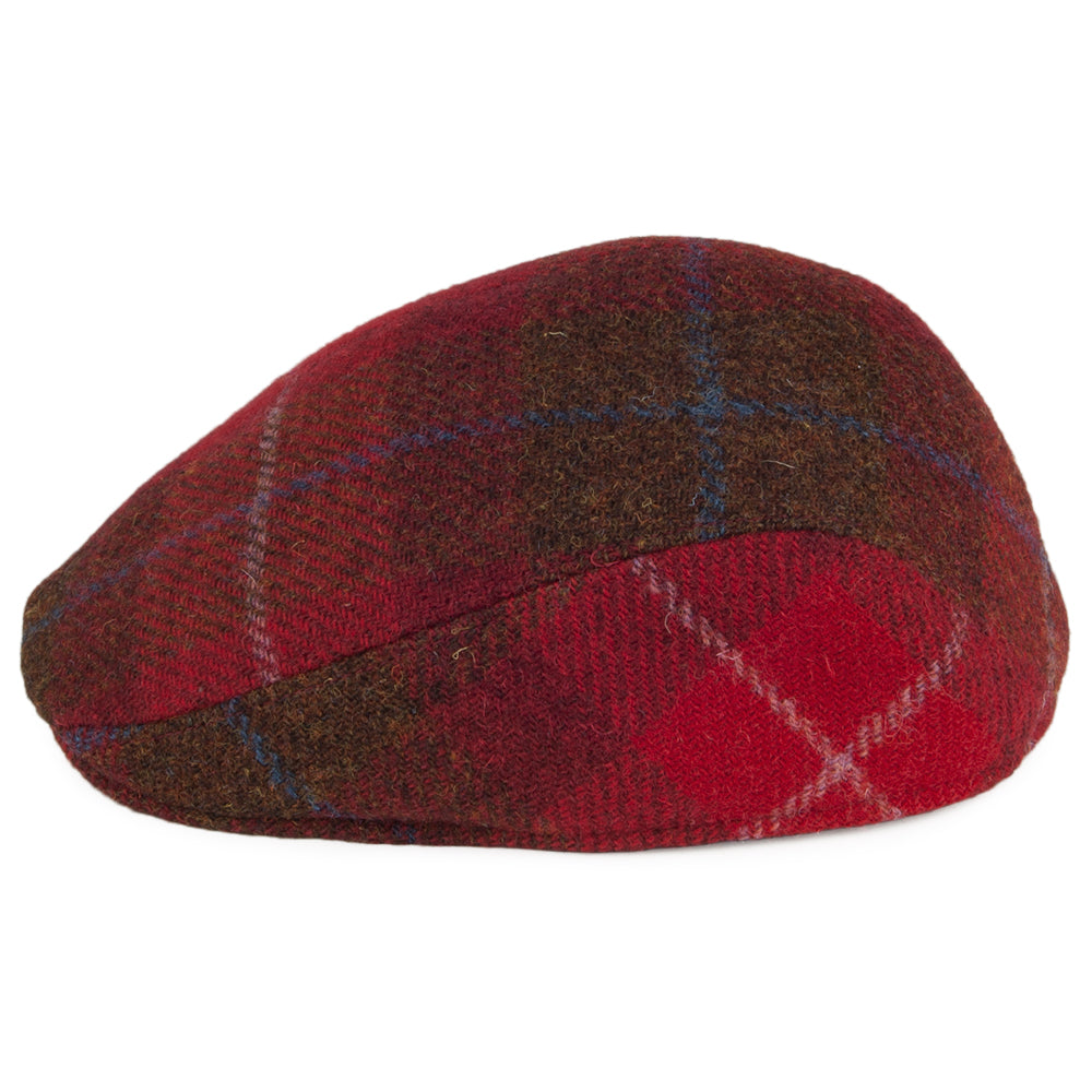 Crambes Hats Harris Tweed Ascot Hat - Bordeaux