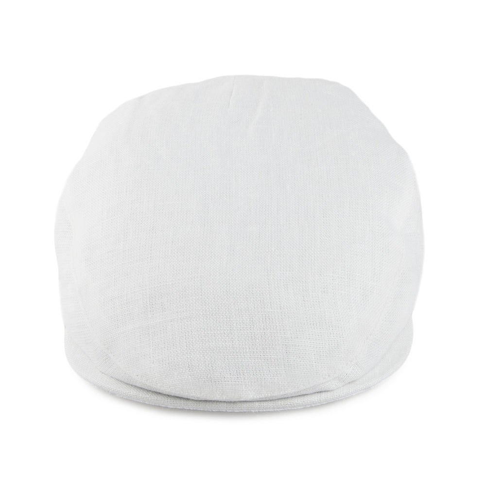 Failsworth Hats Irish Linen Flat Cap - White