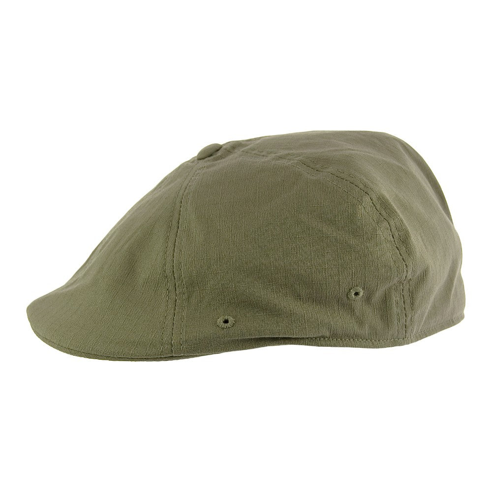 Kangol Ripstop Flexfit 504 Newsboy Cap - Army Green