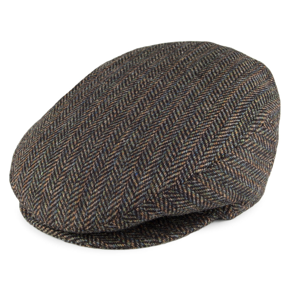 Bailey Hats Lord Stripe Herringbone Flat Cap - Black Mix – Village Hats