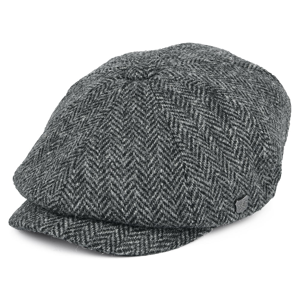 Failsworth Hats Harris Tweed Herringbone Carloway Newsboy Cap - Charco ...