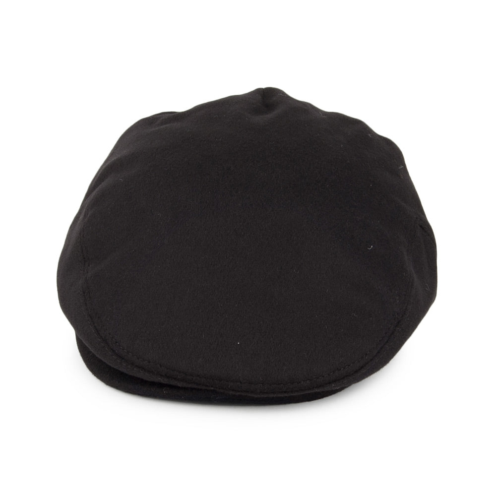 Jaxon & James Pure Wool Harlem Flat Cap - Black