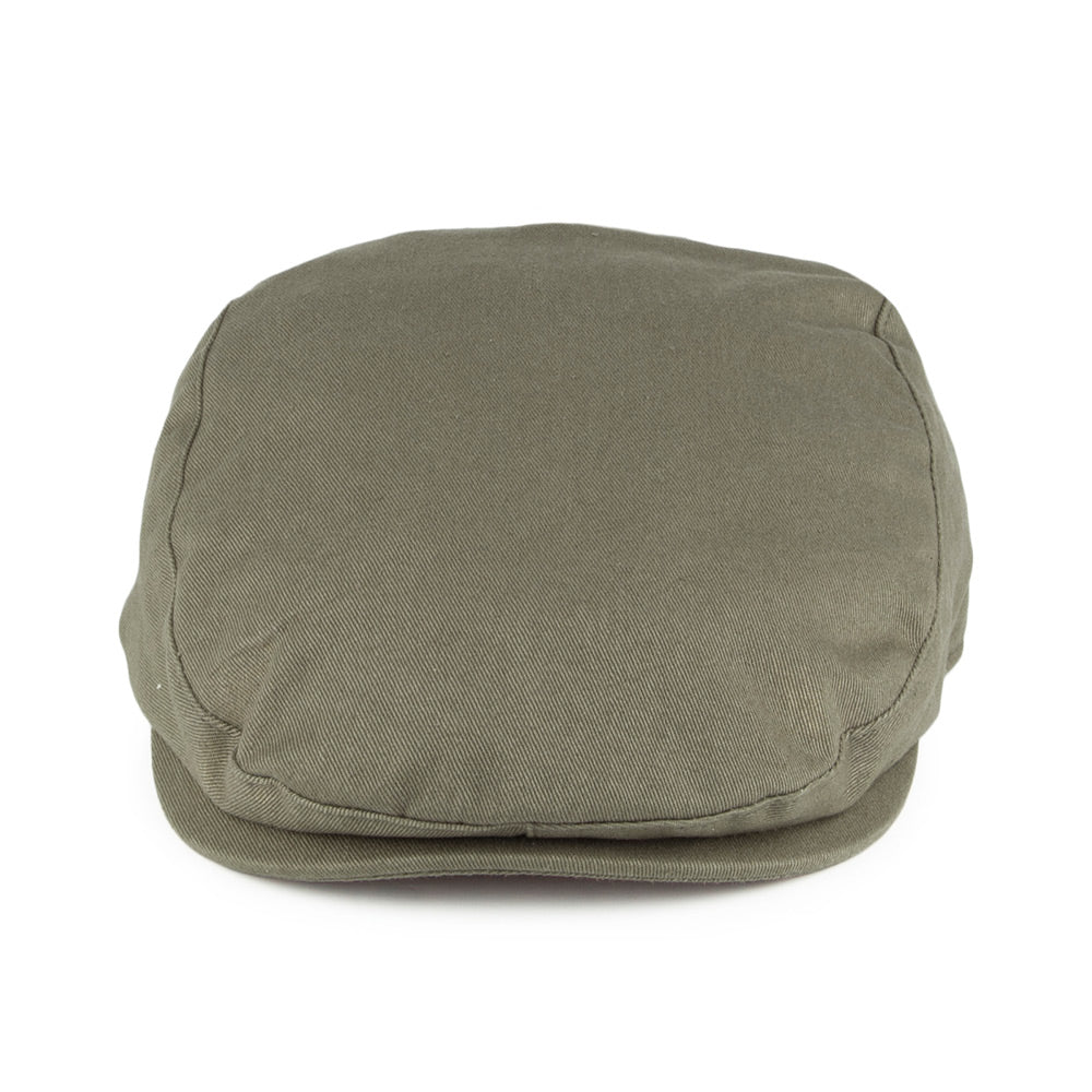 Barbour Hats Finnean Cotton Flat Cap - Olive