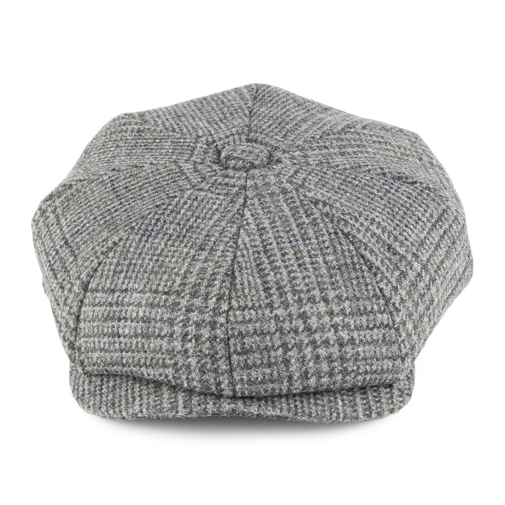 Christys Hats Country Tweed Newsboy Cap - Grey