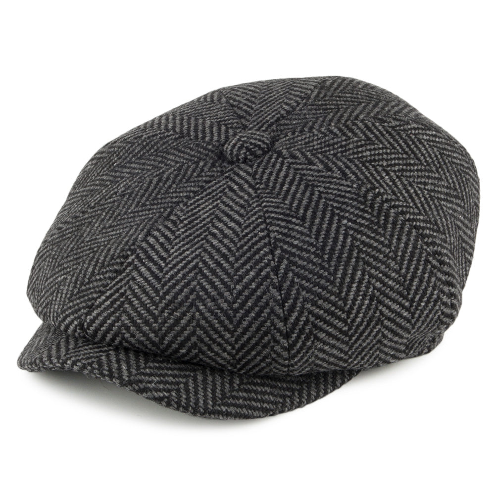 Barbour Hats Herringbone Newsboy Cap - Dark Grey – Village Hats