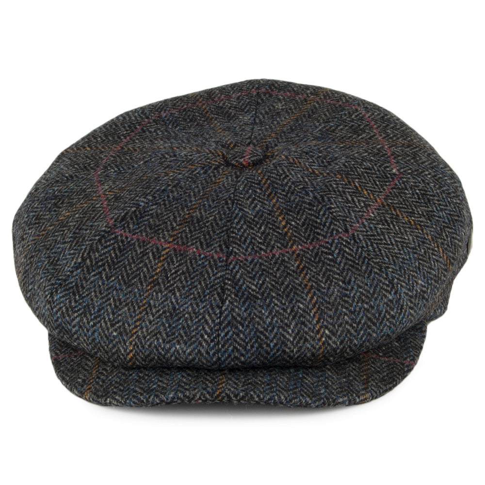 City Sport Herringbone II Wool Newsboy Cap - Grey