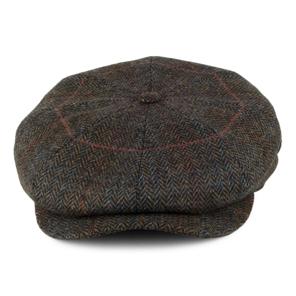 City Sport Herringbone Newsboy Cap - Olive