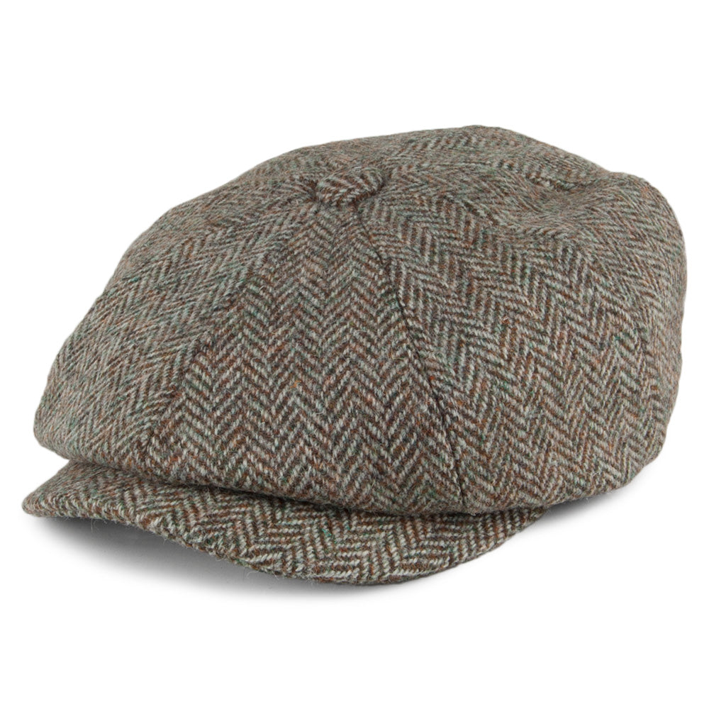 Failsworth Hats Carloway Harris Tweed Newsboy - Beige-Khaki – Village Hats