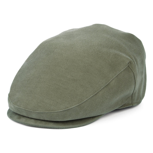 Failsworth Hats Moleskin Waterproof Flat Cap - Light Sage