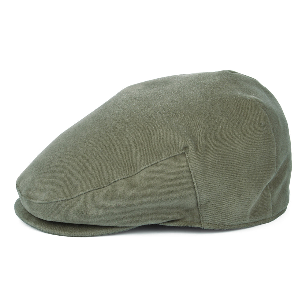 Failsworth Hats Moleskin Waterproof Flat Cap - Light Sage