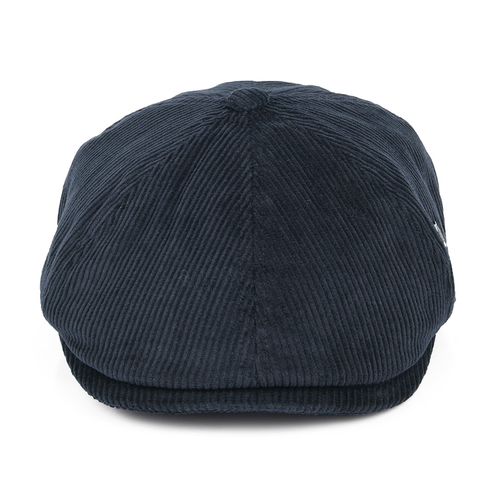 Failsworth Hats Hudson Corduroy Newsboy Cap - Navy Blue