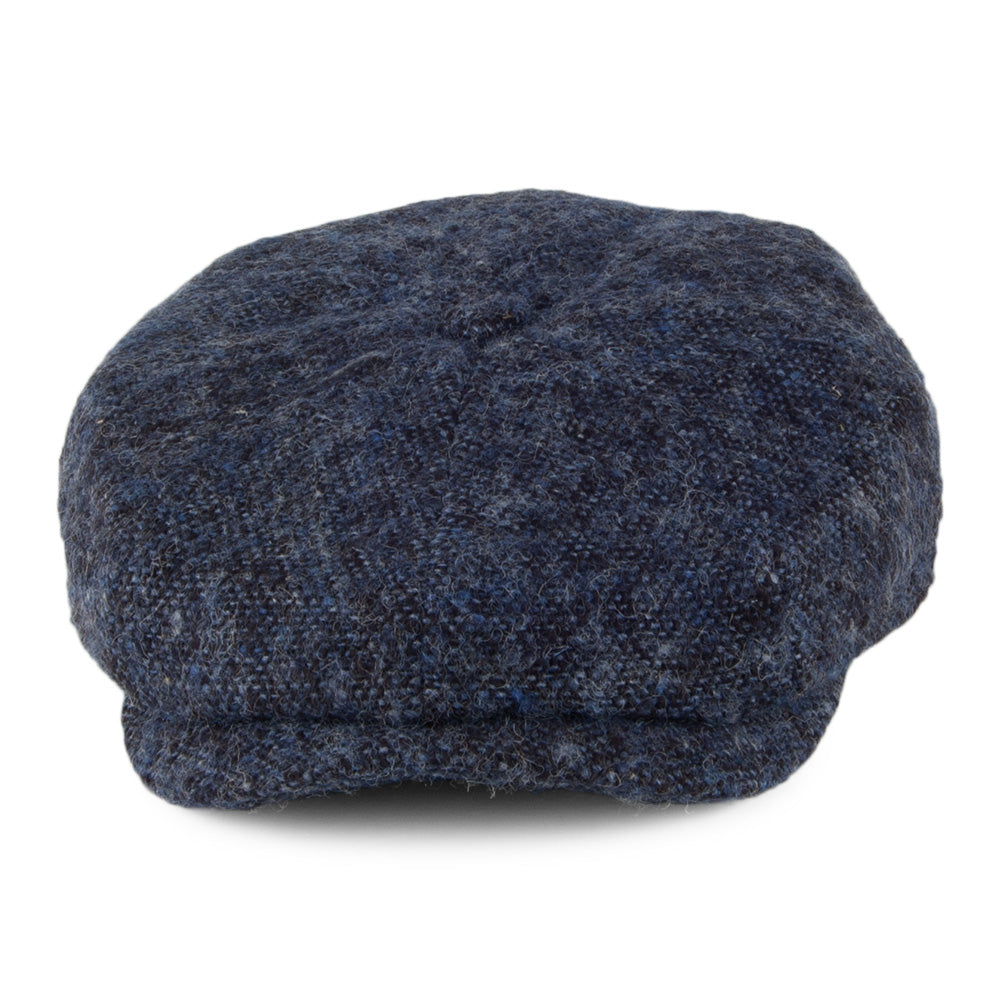 Stetson Hatteras Donegal Tweed Newsboy Cap - Blue