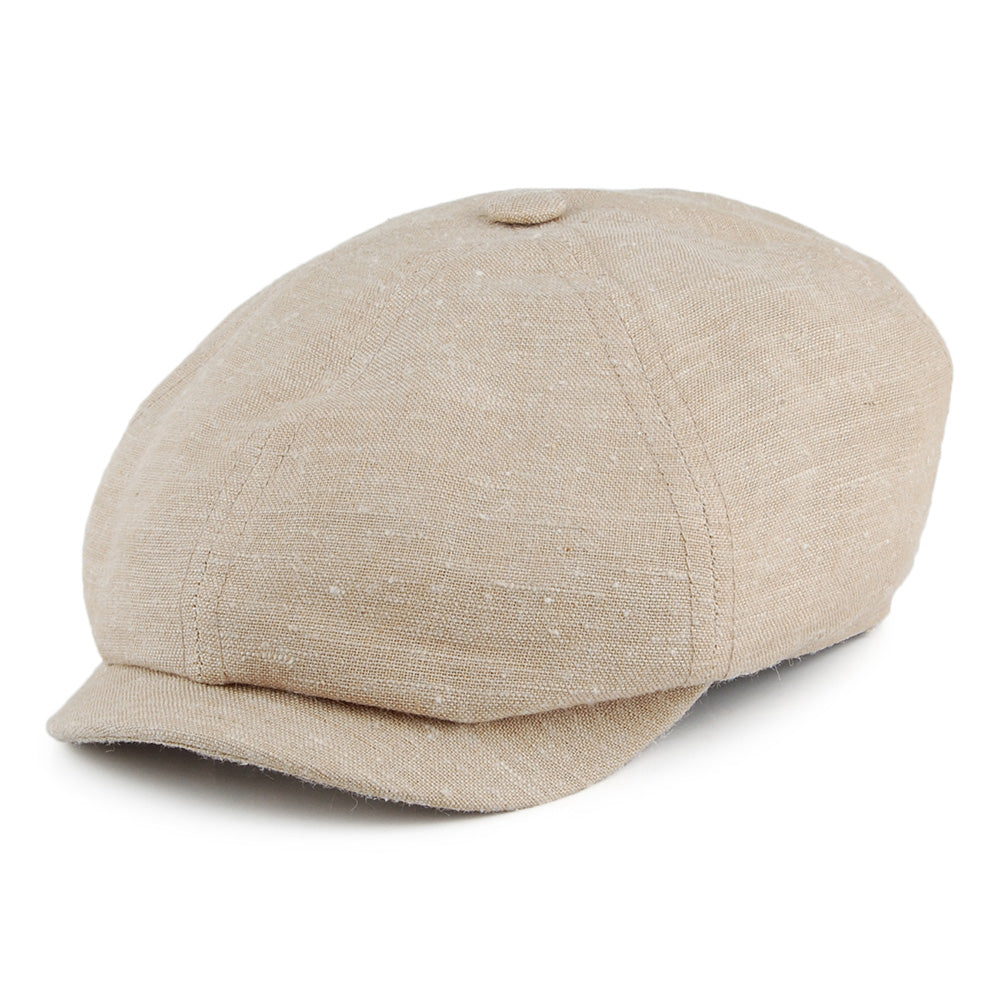 Stetson Hats Linen Silk 6 Panel Newsboy Cap - Natural – Village Hats