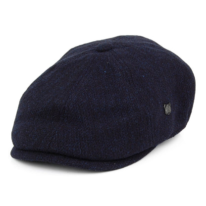 Failsworth Hats Hudson Merino Lambswool Newsboy Cap - Navy Blue