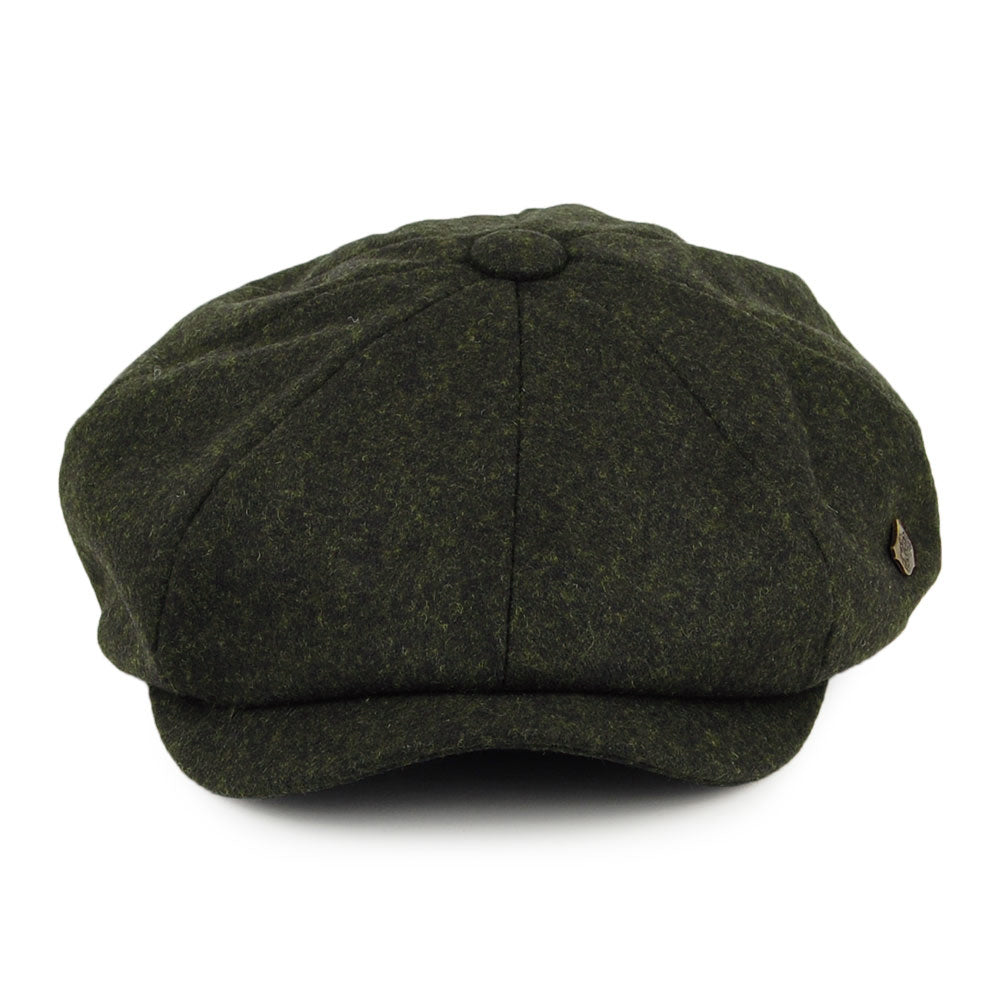 Failsworth Hats Alfie Melton Newsboy Cap - Loden