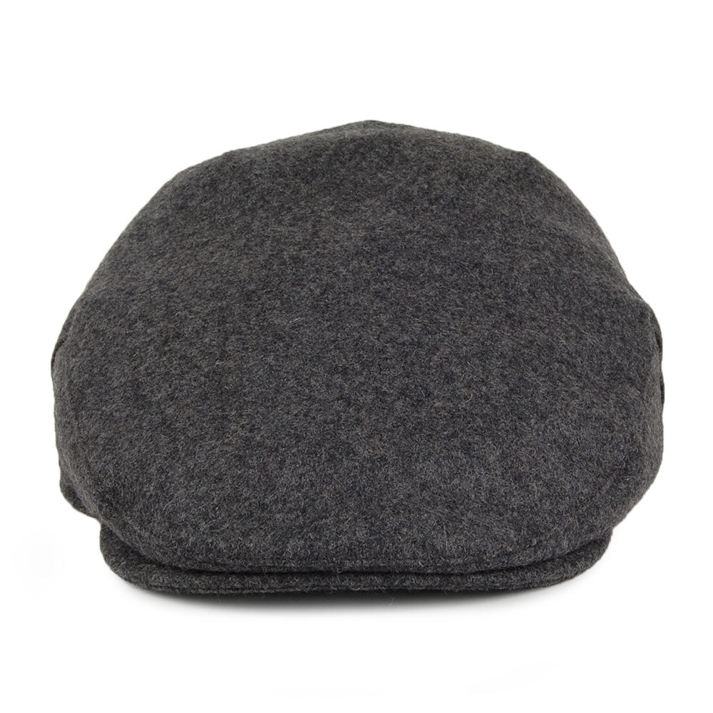 Christys Hats Balmoral Melton Wool Flat Cap - Grey