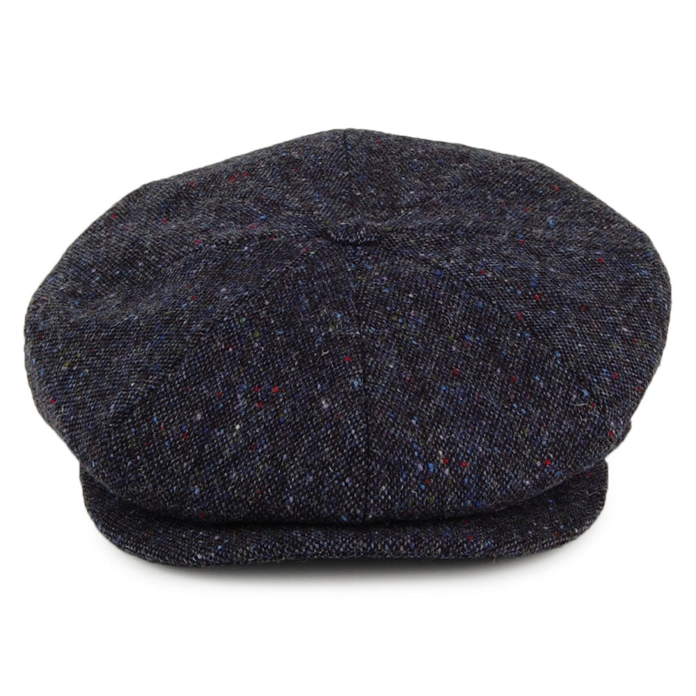 City Sport Donegal Tweed Newsboy Cap - Navy Multi