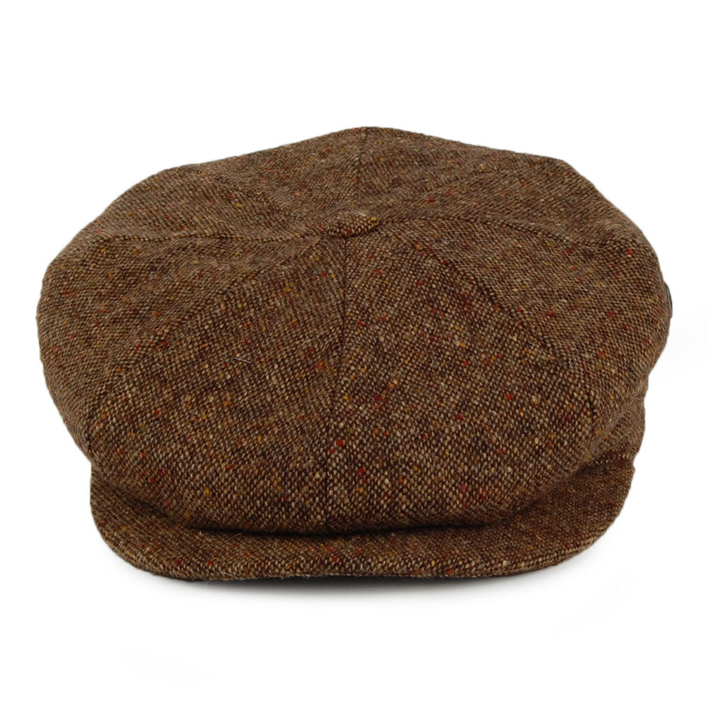 City Sport Donegal Tweed Newsboy Cap - Brown Multi