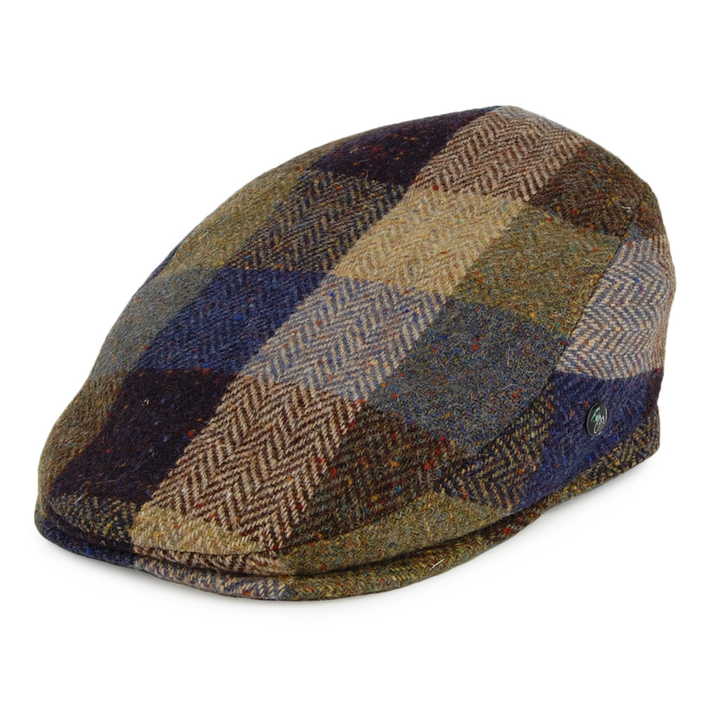 City Sport Hats Donegal Tweed Patch Flat Cap - Blue-Sage – Village Hats