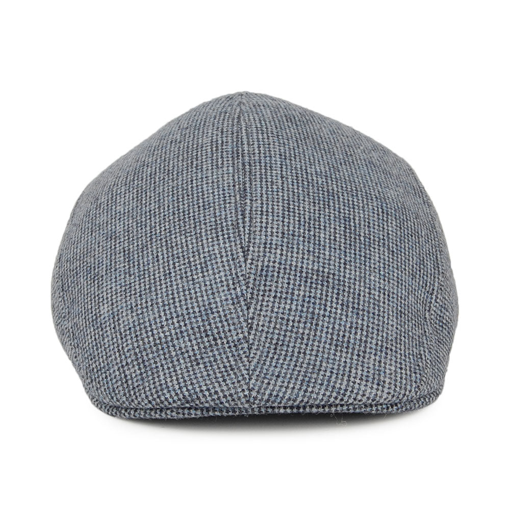 Crambes Hats Wool Cashmere Ascot Flat Cap - Blue-Multi