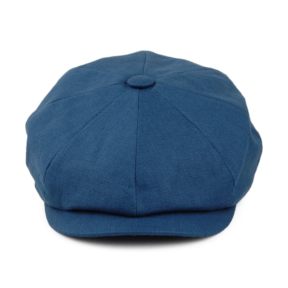 Failsworth Hats Alfie Irish Linen Newsboy Cap - Denim