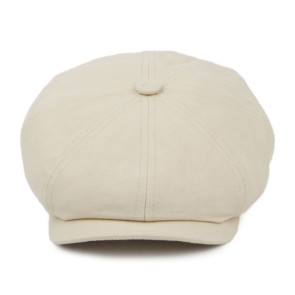 Stetson Hats Cotton-Linen Newsboy Cap - Natural