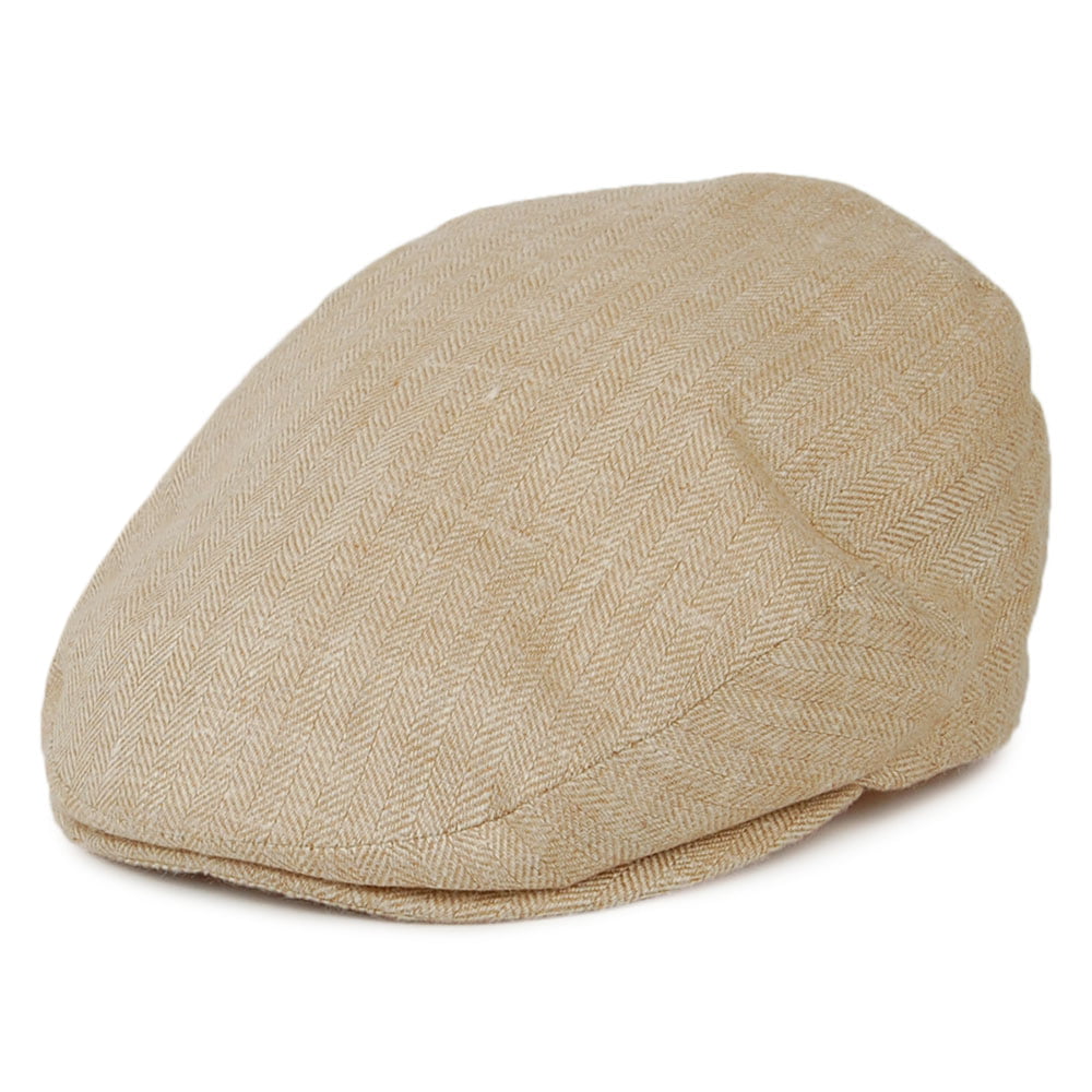 City Sport Hats Promo Lightweight Herringbone Flat Cap - Sand – Village ...