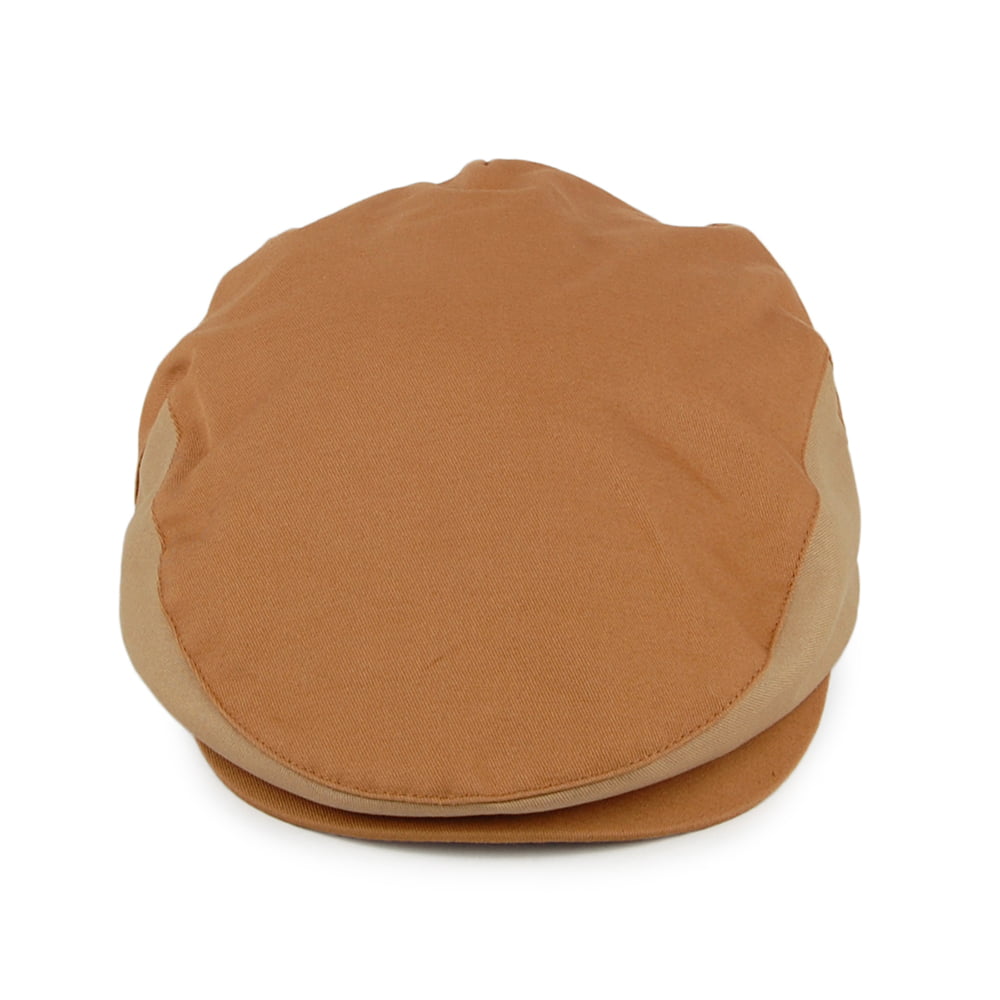 Brixton Hats Hooligan Two Tone Cotton Flat Cap - Camel